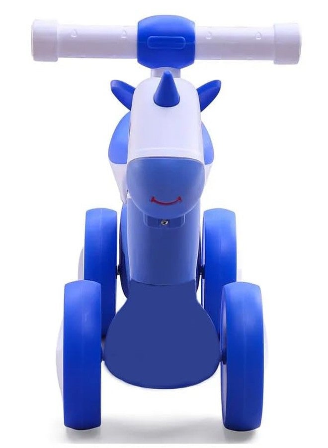 JoyRide JoyRoller Ride-On Toy for Kids | Push Ride with Smooth Wheels, Backrest & Cute Design | Baby Rider for 1-3 Years - Indoor/Outdoor Use (Blue) - Image 4